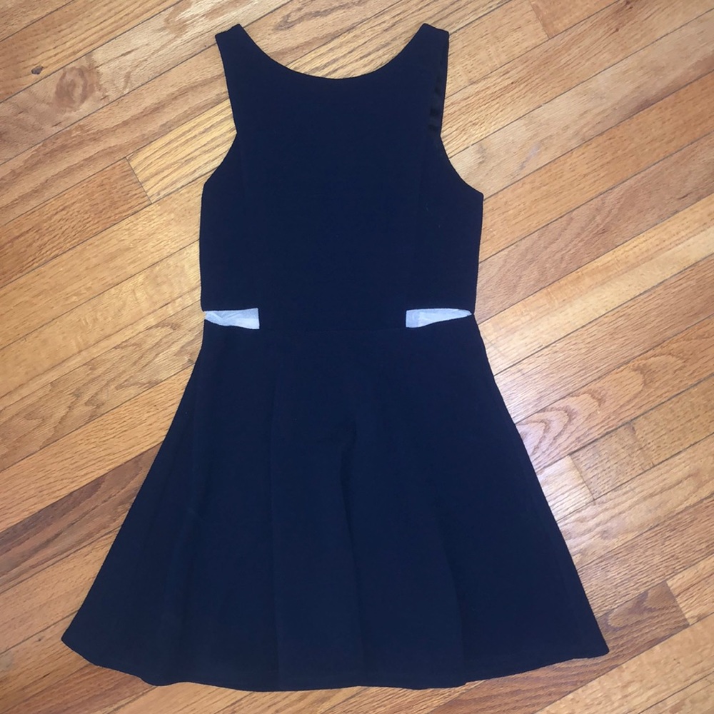 Navy blue skater dress